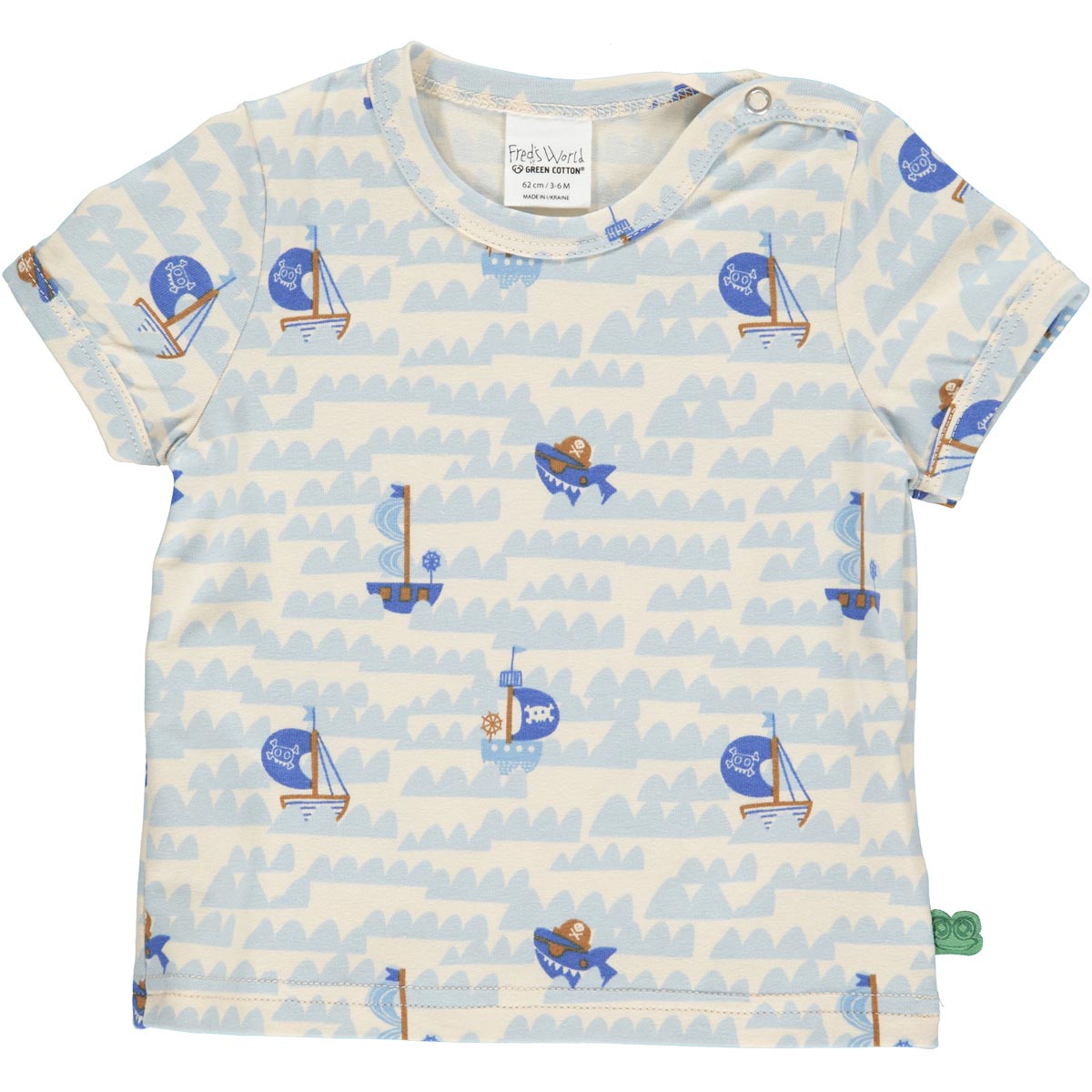 Freds World - T-shirt m. piratskibe | Fred's World -  Minimin Outlet